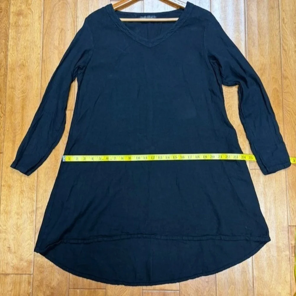Cut Loose Tunic Dress Linen Cotton Size S Lagenlook Minimalist Flowy Casual Boho